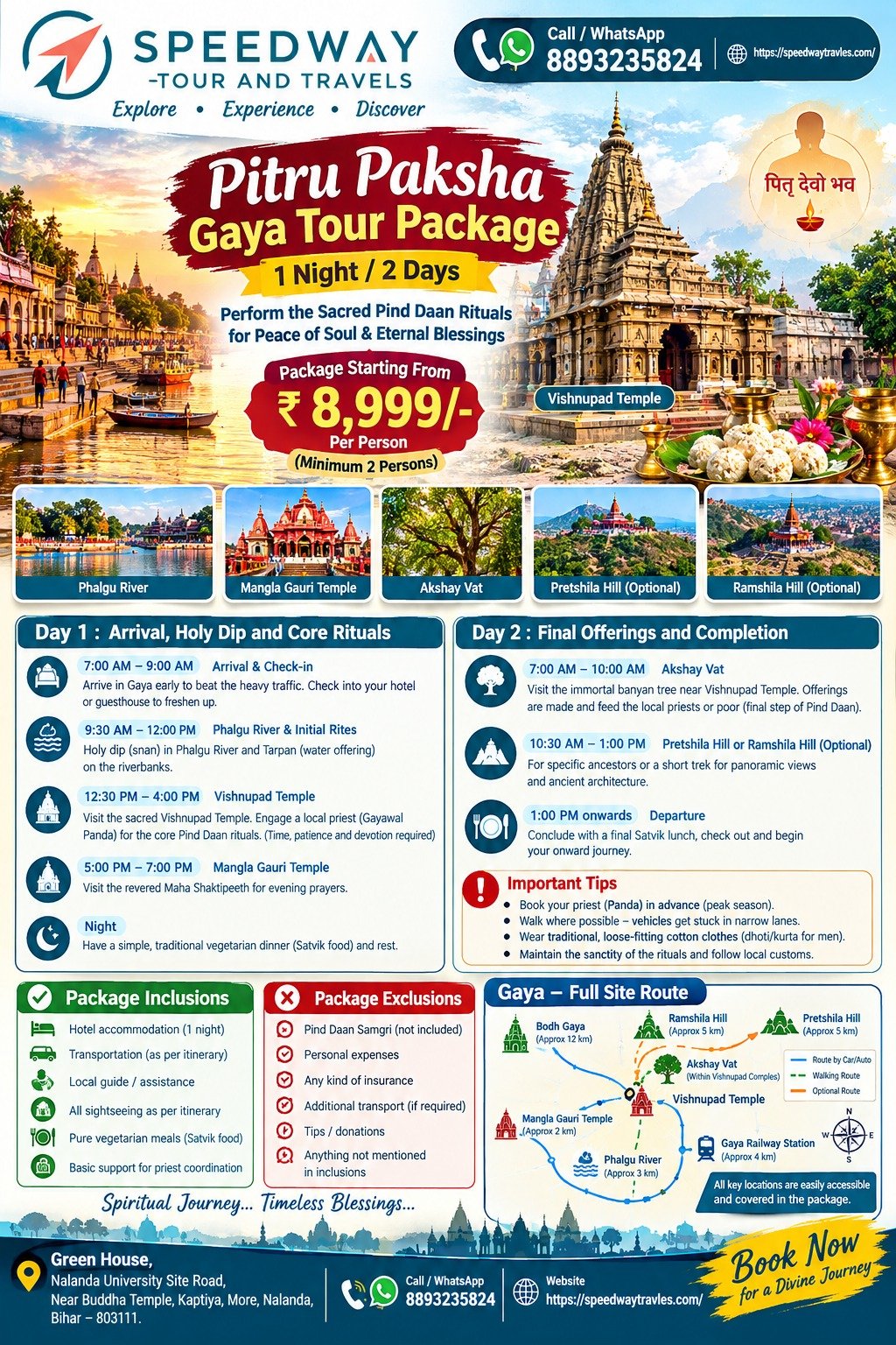 Pitru Paksha Gaya Tour Package